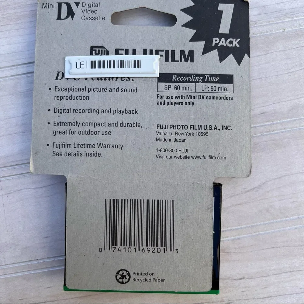 New Sealed FujiFilm DVC Cassette Mini Tape